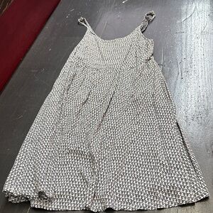 Old Navy Black and White Printed High-Low Dress